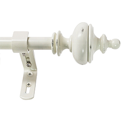 White Colour Spear Design Curtain Rods Chennai